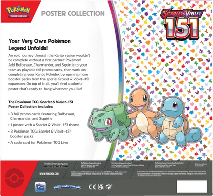 Trading Card Games Scarlet & Violet 3.5 151 Poster Collection Box - 3  TCG: Scarlet & Violet—151 Booster Packs
