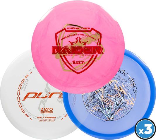 | Latitude 64 | Westside Discs Misprint 3 Pack | Disc Golf Starter Pack | Frisbee Golf Discs | Disc Golf Driver | Disc Golf Midrange | Disc Golf Putter (3 Pack)