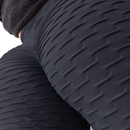 Women'S High Waist Yoga Pants Tummy Control Workout Ruched Butt Lifting Stretchy Leggings Textured Booty Tights