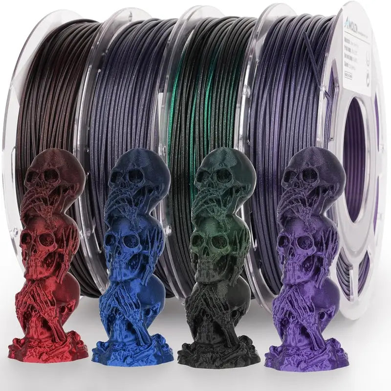 Amolen Silk Shiny Gradient PLA Filament, 1.75Mm