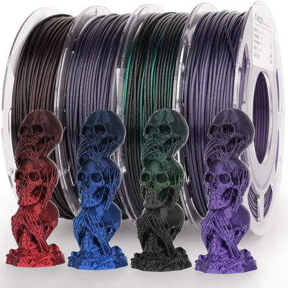 Amolen Silk Shiny Gradient PLA Filament, 1.75Mm