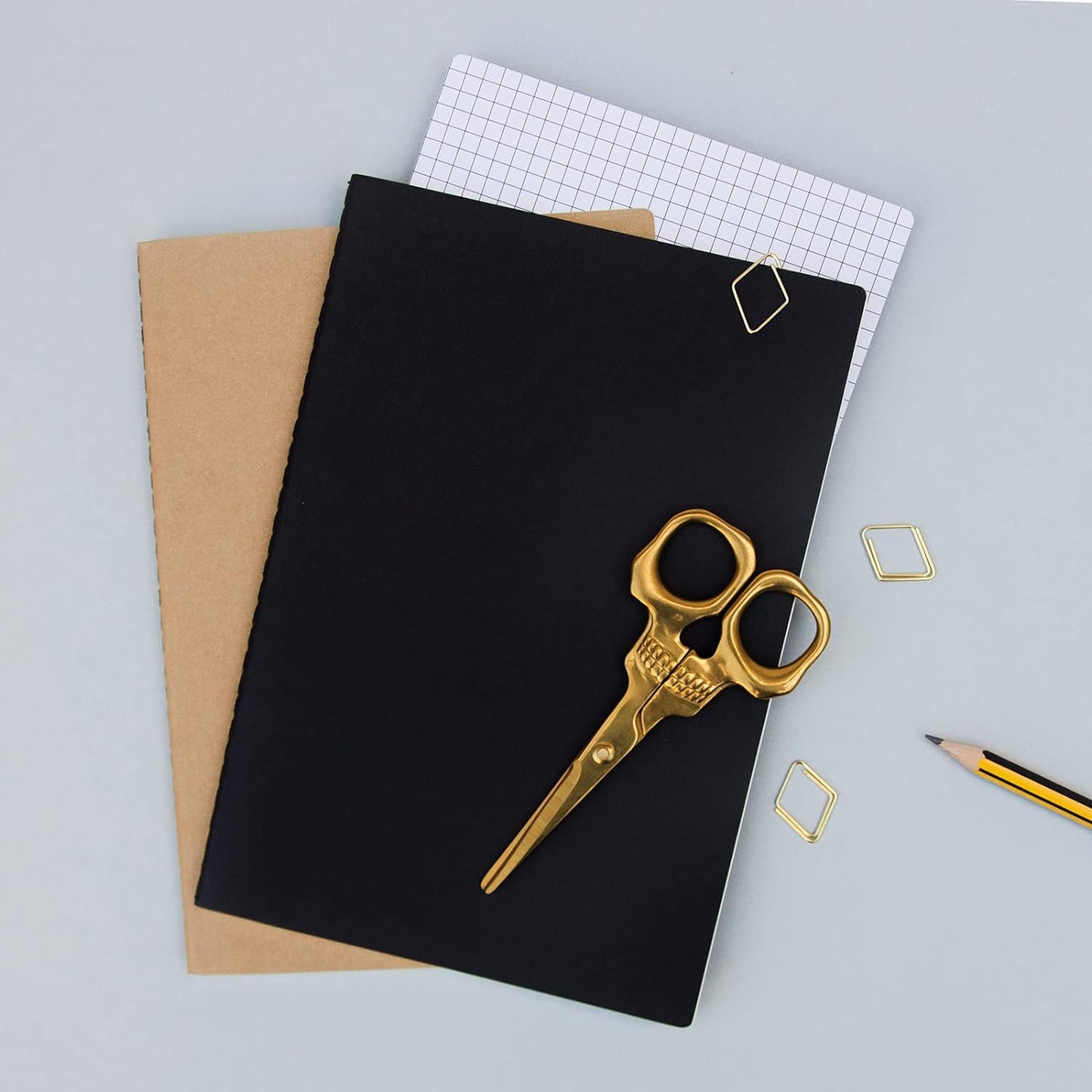 Golden Skull Scissors: All-Purpose Office and Sewing Accessory