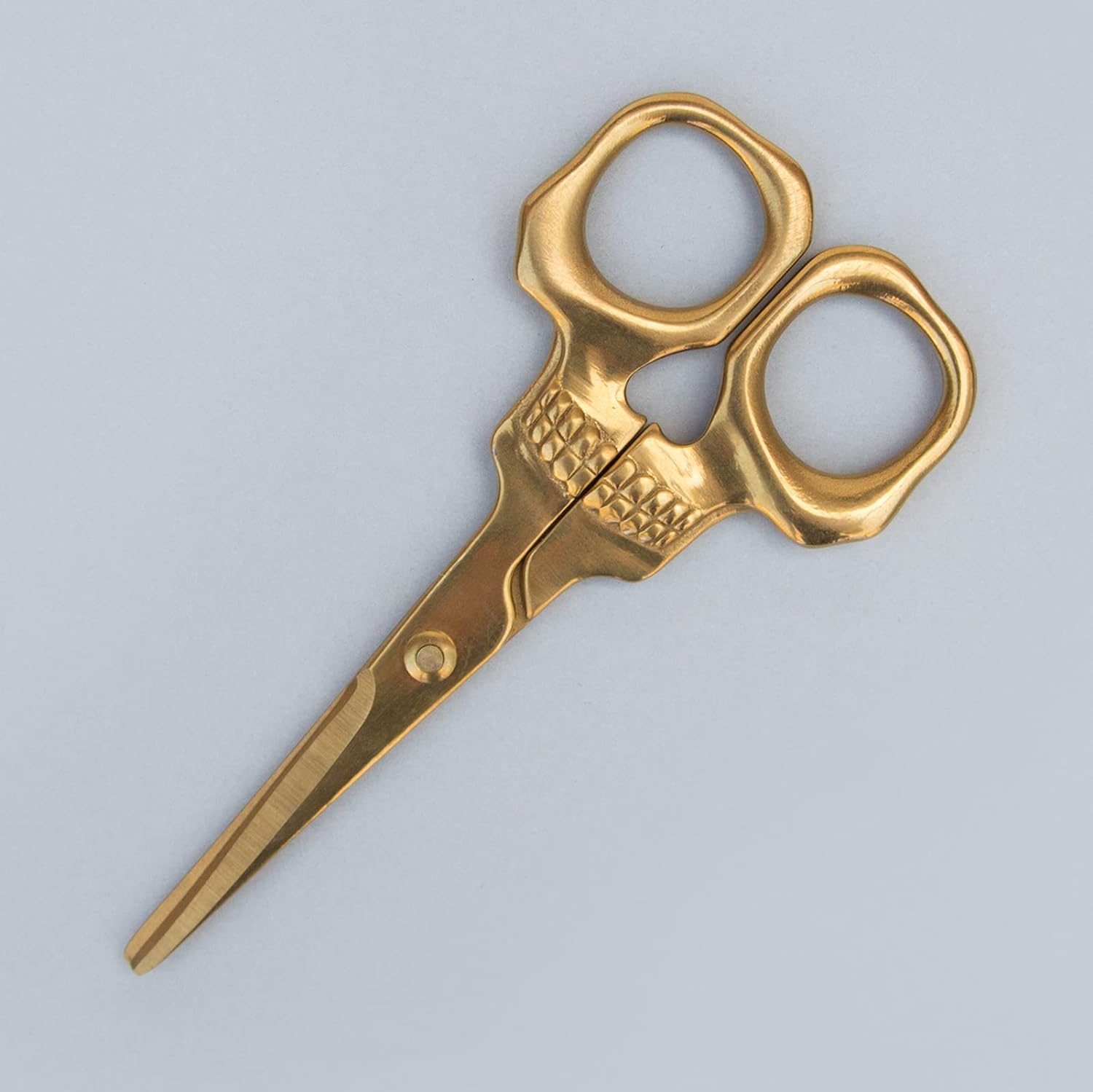 Golden Skull Scissors: All-Purpose Office and Sewing Accessory