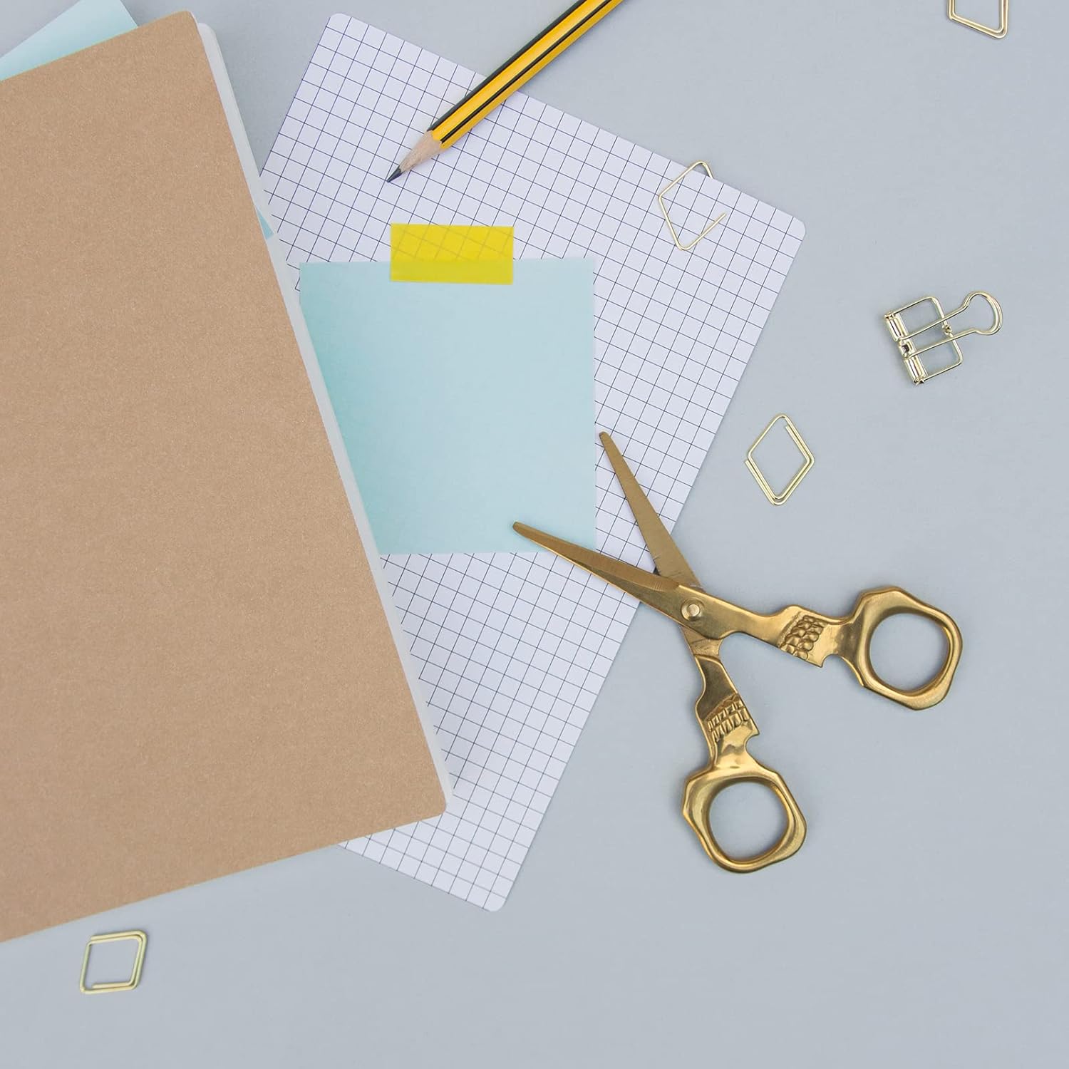 Golden Skull Scissors: All-Purpose Office and Sewing Accessory