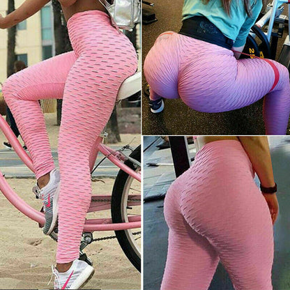 Women Leggings Anti-Cellulite High Waist Push up Yoga Pants Tik Tok Butt Lift US