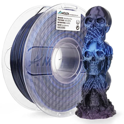 Amolen Silk Shiny Gradient PLA Filament, 1.75Mm