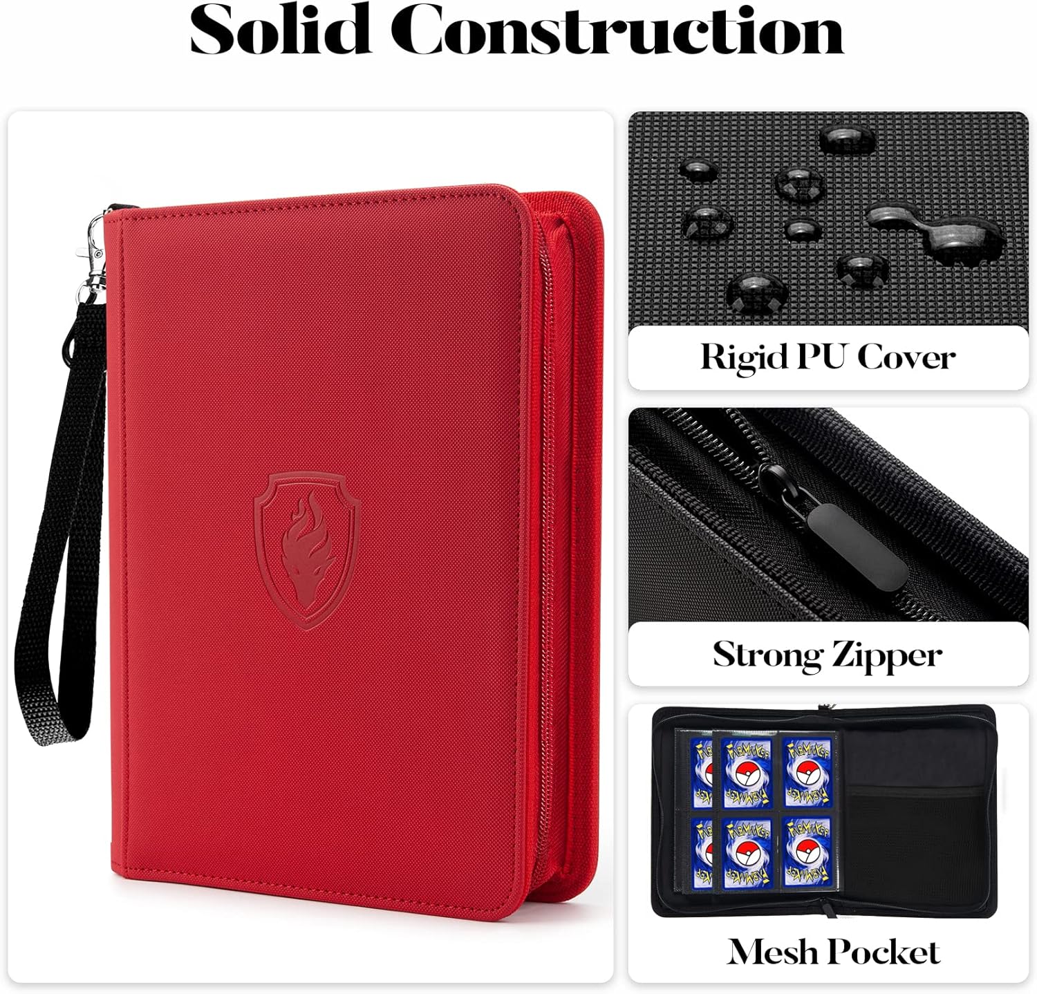 Premium 4-Pocket Trading Card Binder for 320 Cards