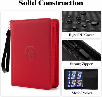 Premium 4-Pocket Trading Card Binder for 320 Cards