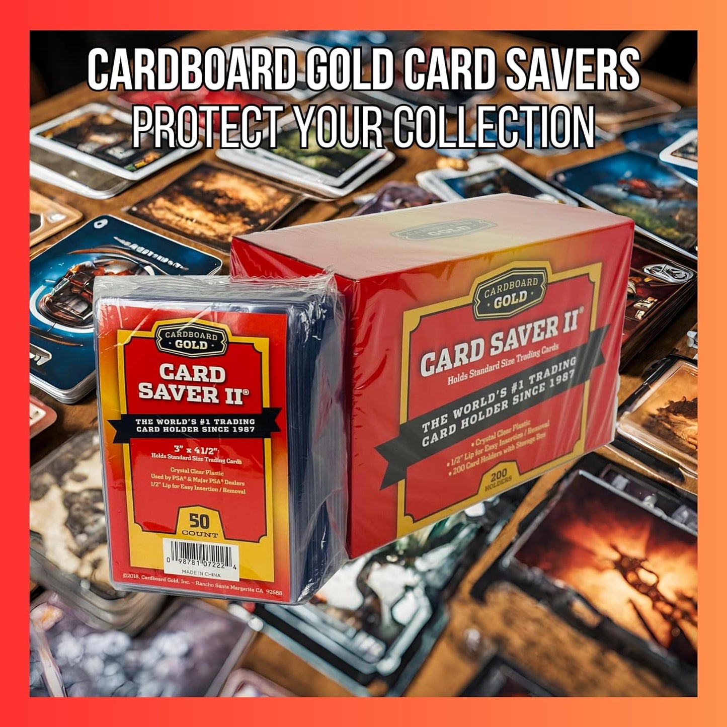 Set of 200 Semi-Rigid Card Holders - Protect Your Cards in Style!