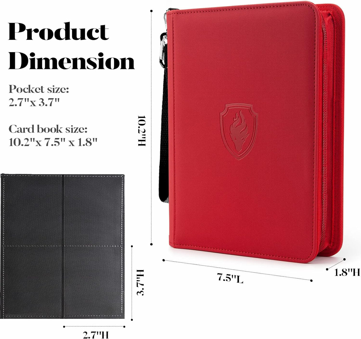 Premium 4-Pocket Trading Card Binder for 320 Cards