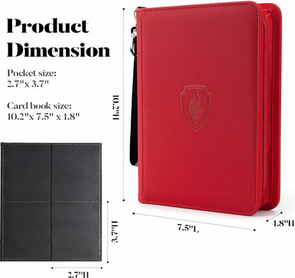 Premium 4-Pocket Trading Card Binder for 320 Cards