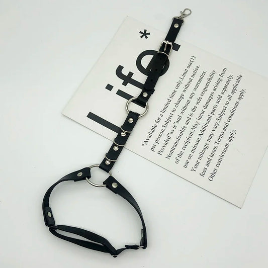 Fashion Leather Belt with Metal Chain Women Goth Sexy Garter Stocking Belt Leg Harness Strap Punk Heart Buckle Waist Belt Jeans