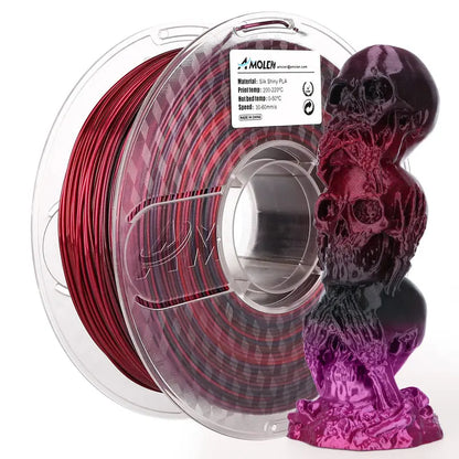 Amolen Silk Shiny Gradient PLA Filament, 1.75Mm