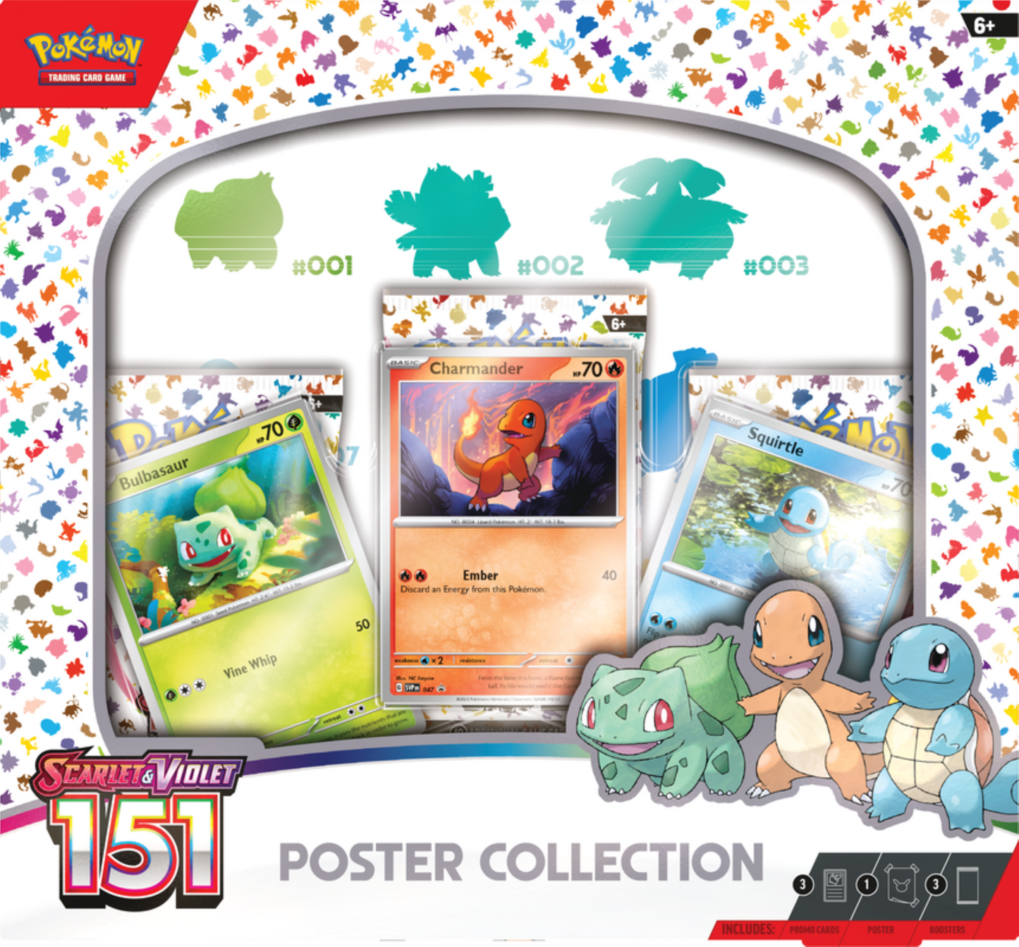 Trading Card Games Scarlet & Violet 3.5 151 Poster Collection Box - 3  TCG: Scarlet & Violet—151 Booster Packs