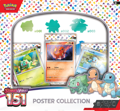 Trading Card Games Scarlet & Violet 3.5 151 Poster Collection Box - 3  TCG: Scarlet & Violet—151 Booster Packs