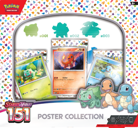 Trading Card Games Scarlet & Violet 3.5 151 Poster Collection Box - 3  TCG: Scarlet & Violet—151 Booster Packs