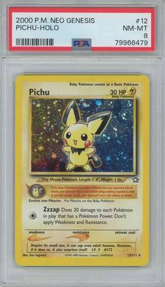 Pokemon Neo Genesis Pichu Graded Card