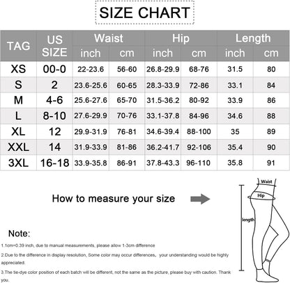 TIK Tok Tie Dye Workout Leggings for Women Tummy Control High Waist Yoga Pants Soft Seamless Tights