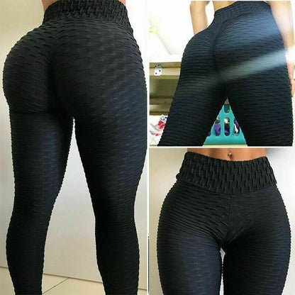 Women Leggings Anti-Cellulite High Waist Push up Yoga Pants Tik Tok Butt Lift US