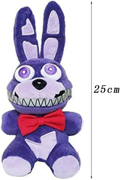 Nightmare Bonnie Plush Toy Stuffed Animal Doll Fan Made Plushies for Boy Girl Plush Gift